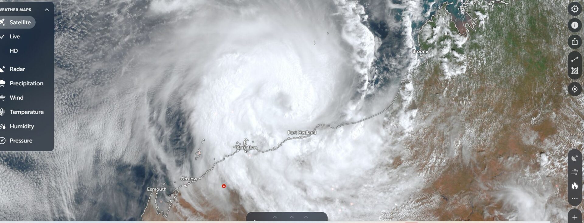Tropical cyclone imagery