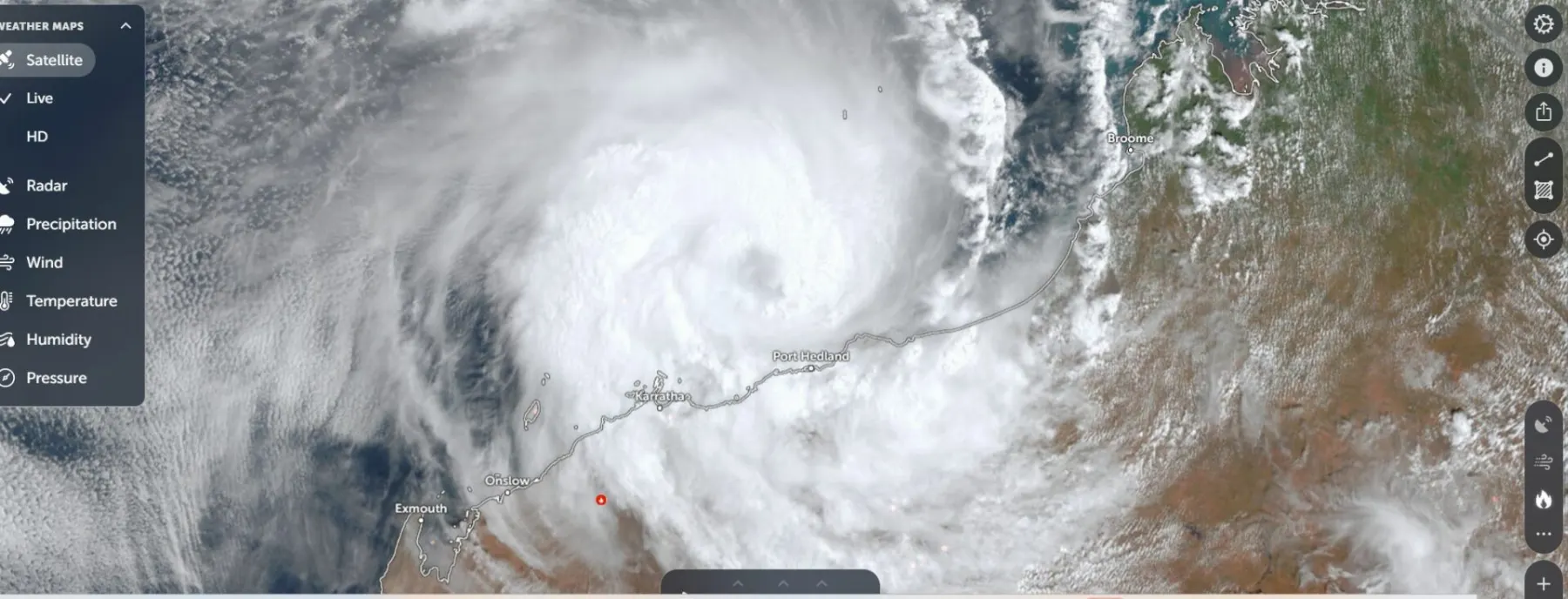 Tropical cyclone imagery